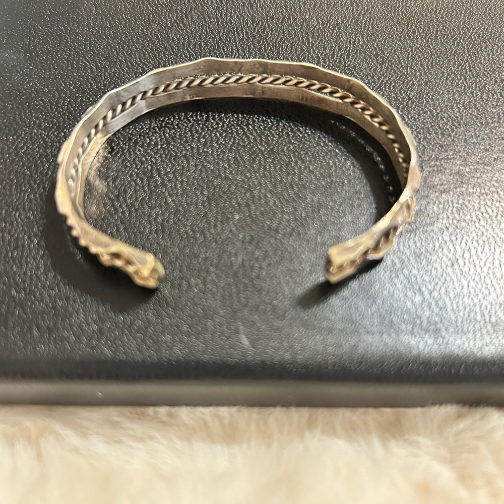 THREE Navajo Native American Cuff Bracelets - Picture 3 of 13